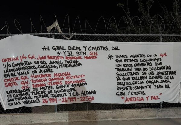 Señalan en manta a mandos de la GN por supuesta relación con el narco