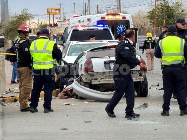 Accidente vial frente a la UTCJ deja a una persona sin vida