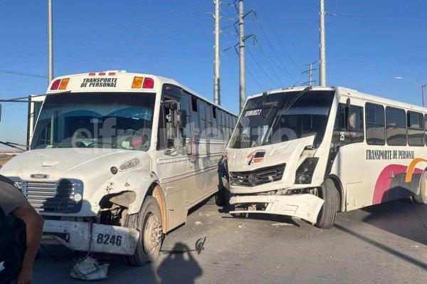 Chocan camiones en la Miguel de la Madrid; no hay lesionados