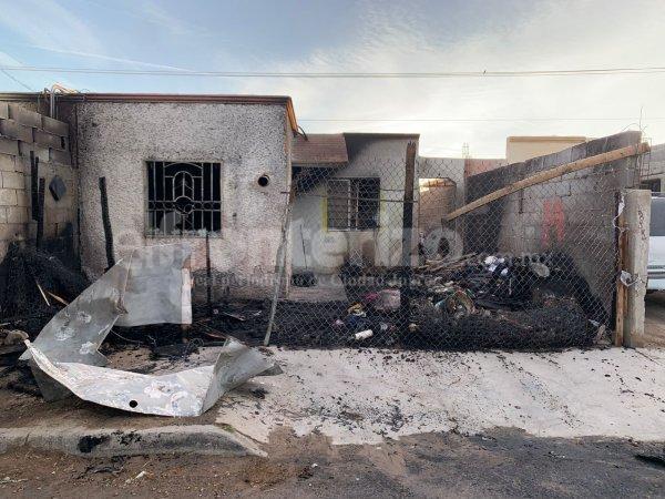 Se incendia vivienda en el fraccionamiento Praderas de Oriente