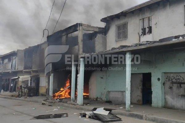 Arden varios cuartos en los conocidos Herrajeros de la Chaveña