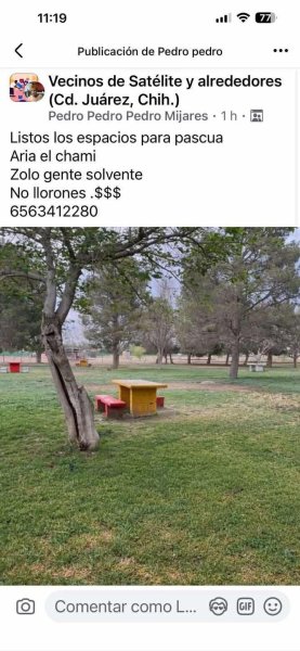 Comienza a circular “renta” de espacios en El Chamizal; alertan por posibles estafas