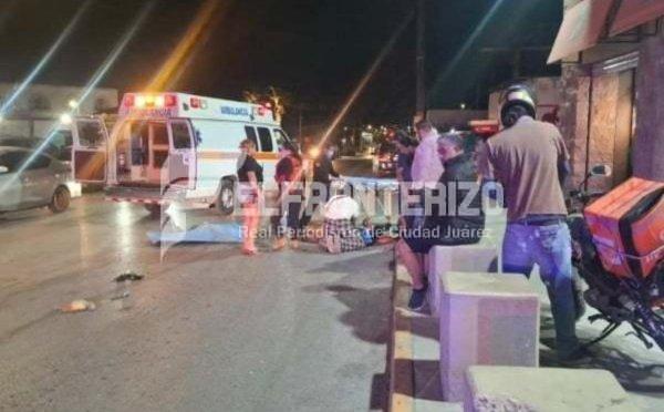 Automovilista se da a la fuga al chocar contra motocicleta