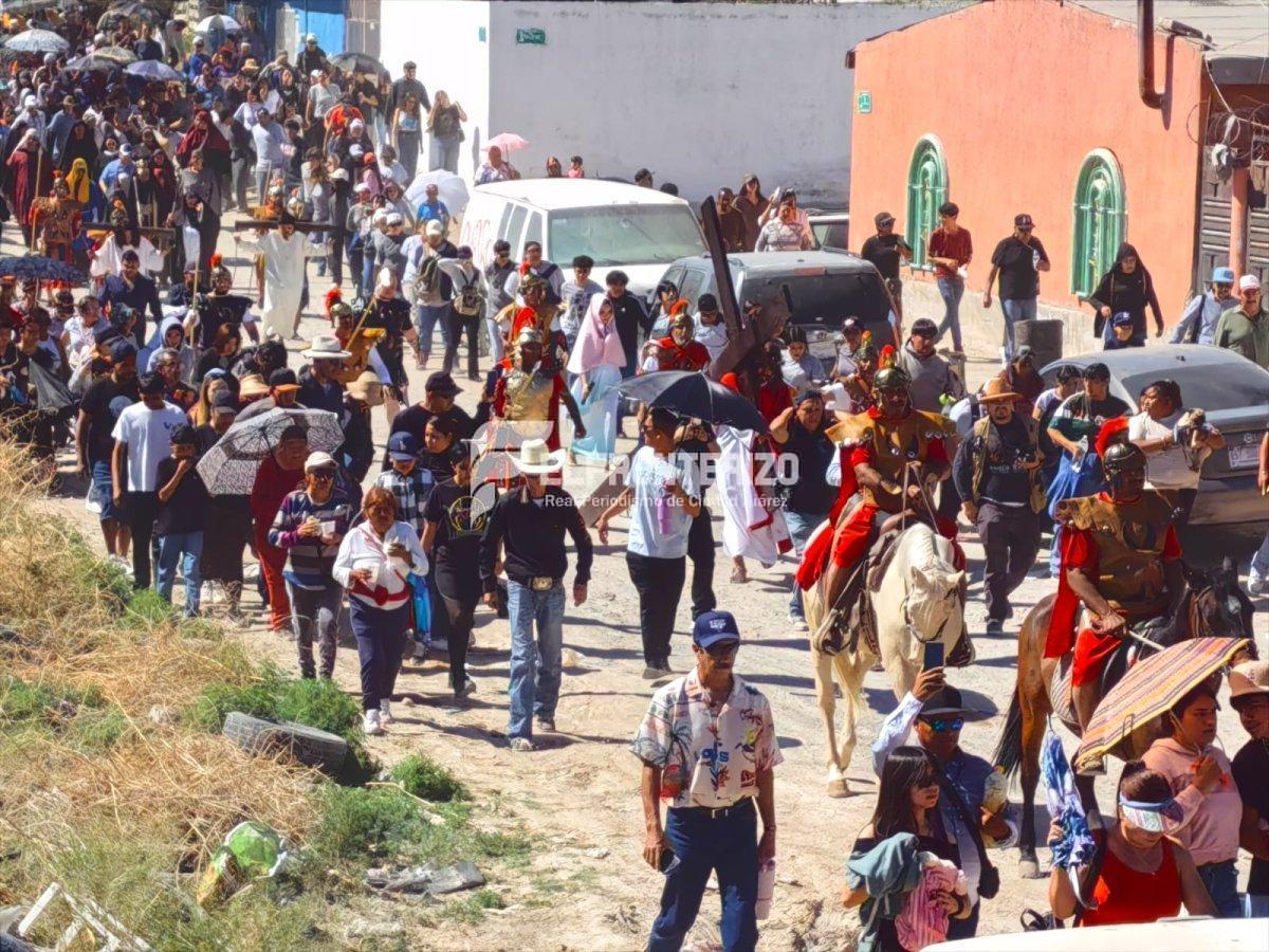 Arranca representación de la Pasión de Cristo en colonia Santa María de la Montaña