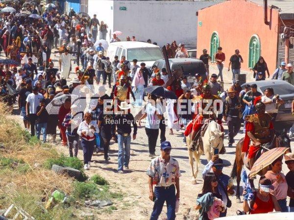 Arranca representación de la Pasión de Cristo en colonia Santa María de la Montaña