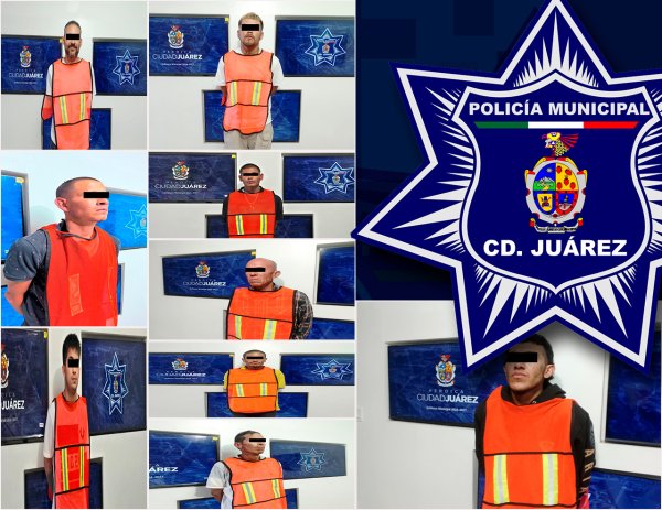 Detienen a nueve con órdenes de aprehensión en Ciudad Juárez
