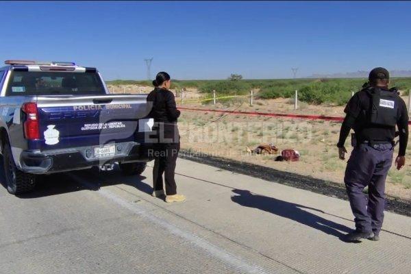 Automovilistas reportaron cuerpos sin vida en el Libramiento Samalayuca-Santa Teresa