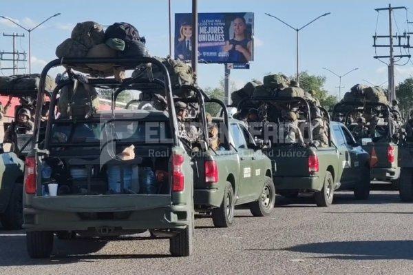 Arribaron Castrenses a Ciudad Juárez para reforzar la vigilancia