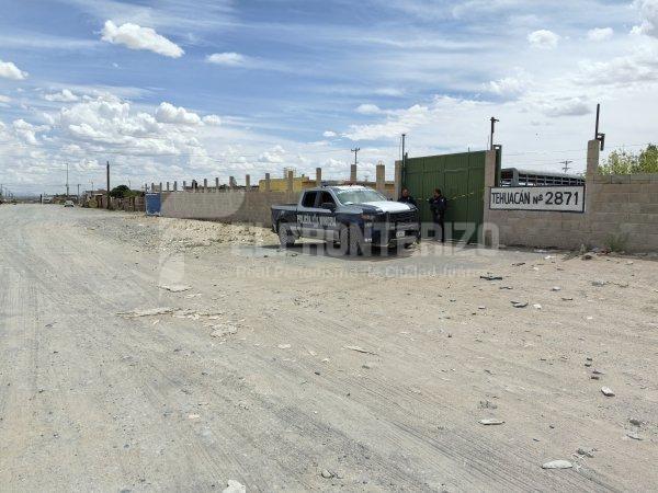 Policías Municipales custodian predio en Granjas Polo Gamboa