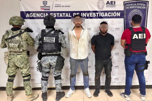 Detienen en flagrancia a dos presuntos extorsionadores en Ciudad Juárez