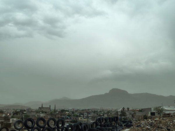Lluvias y reportes de granizo en algunas zonas de Ciudad Juárez