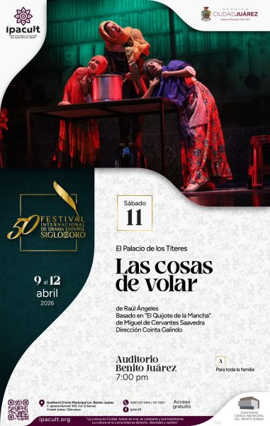 IPACULT invita a disfrutar la obra; las cosas de volar