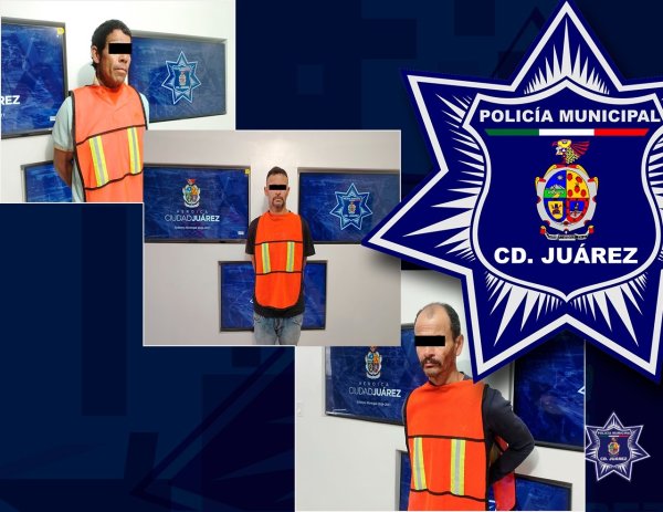Tres prófugos caen en operativos distintos en Ciudad Juárez