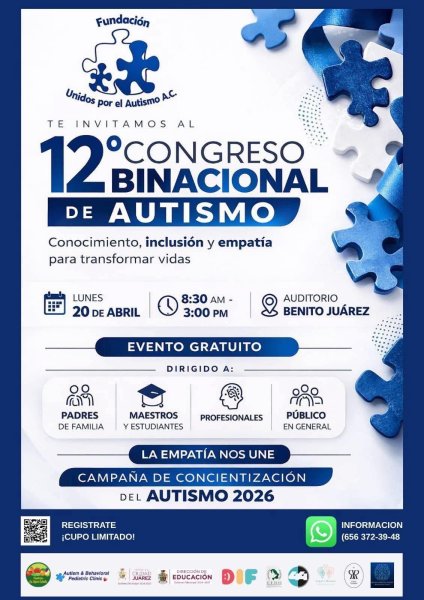 Preparan Congreso Binacional de Autismo en Ciudad Juárez