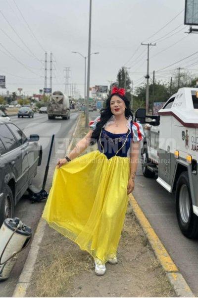 Juarenses vieron a Blanca Nieves transitar las calles de la Ciudad