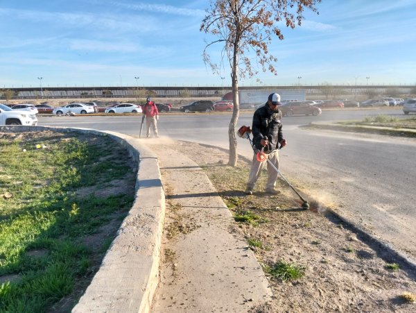 Realizan mantenimiento en la calle Ing. David Herrera Jordán