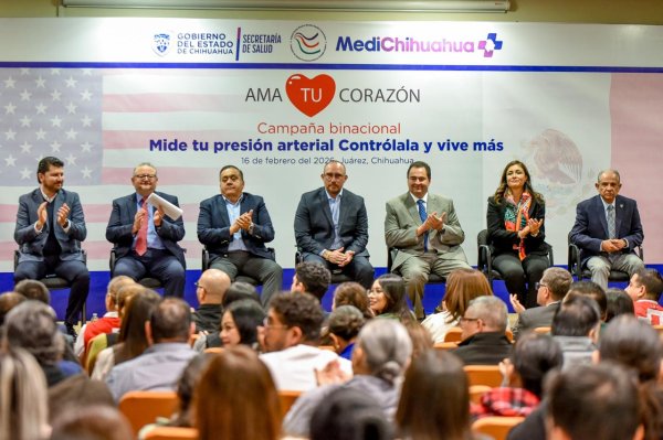 Inicia campaña binacional “Ama tu corazón” en Ciudad Juárez para prevenir enfermedades cardiovasculares