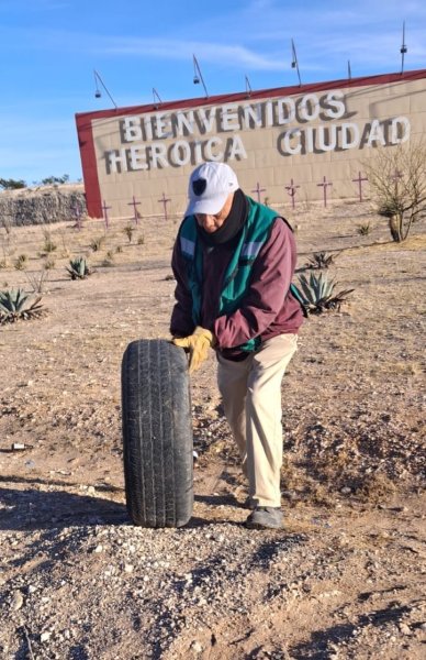 Refuerzan limpieza en accesos a Juárez para mejorar imagen de la ciudad