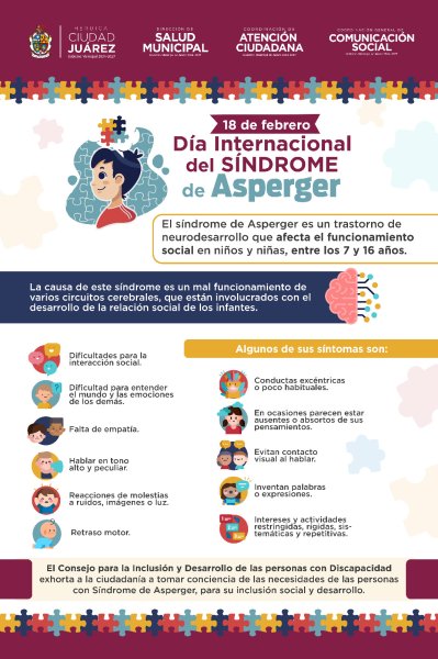 Impulsan conciencia y diagnóstico oportuno en el Día Internacional del Síndrome de Asperger