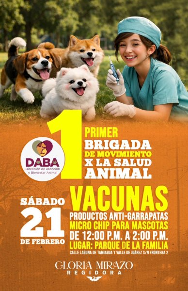 Llevarán servicios veterinarios gratuitos al Parque de la Familia