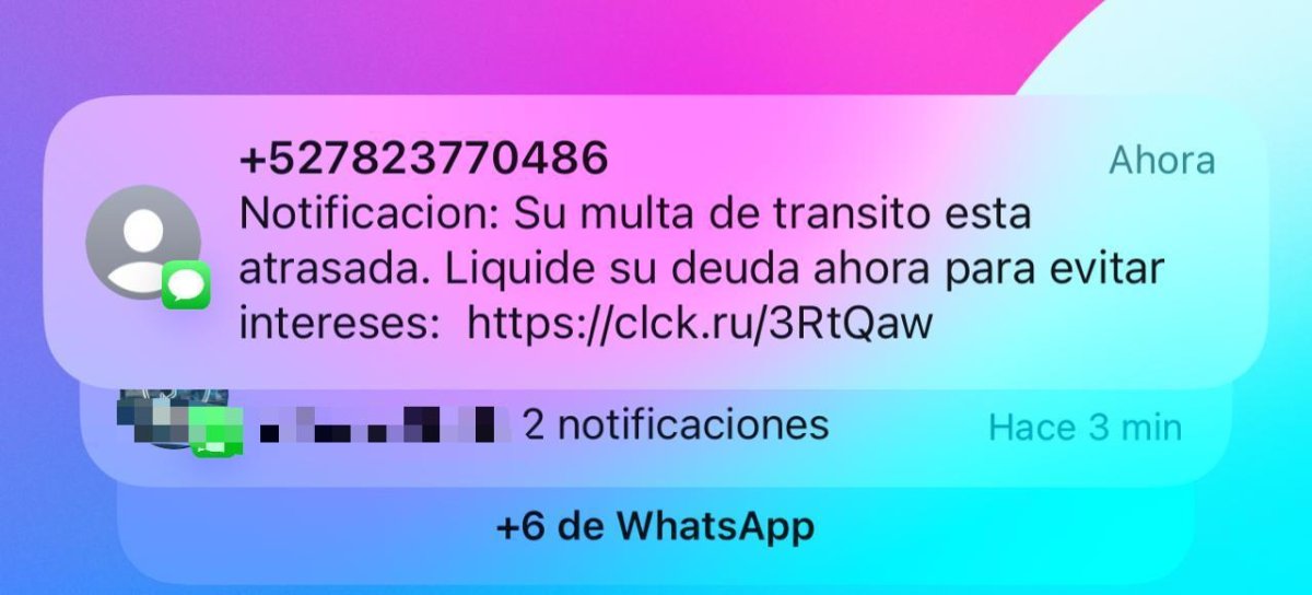 ¿Has recibido este mensaje sobre una “multa pendiente”? Podría ser fraude, alerta la SSPM