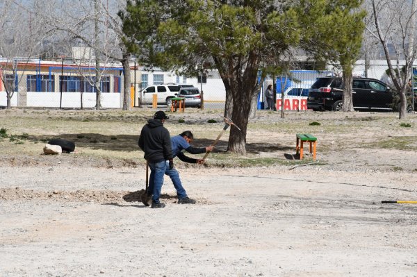 Avanza nueva cancha de Handball en Torres del Sur gracias al Presupuesto Participativo