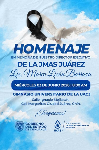 JMAS rendirá homenaje a Marco Licón Barraza