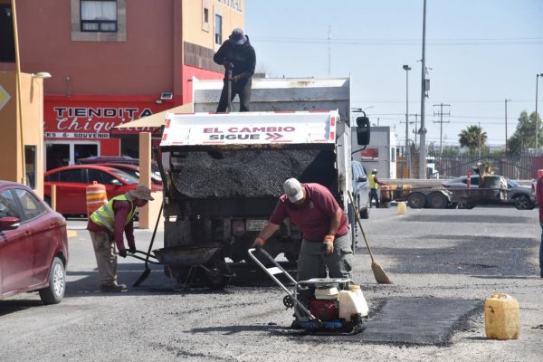 Reparan 6 mil 296 baches durante mayo en distintos sectores de Juárez
