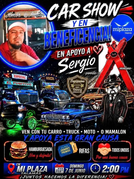 Realizarán Car Show para apoyar a Sergio, conductor hospitalizado tras accidente en el Libramiento