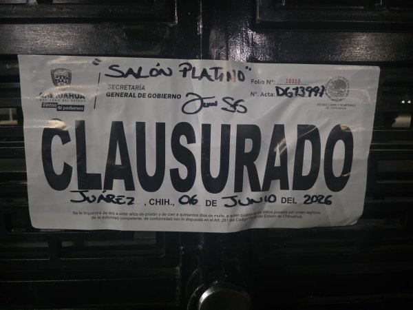Clausuran nueve negocios en Juárez por irregularidades en venta y consumo de alcohol