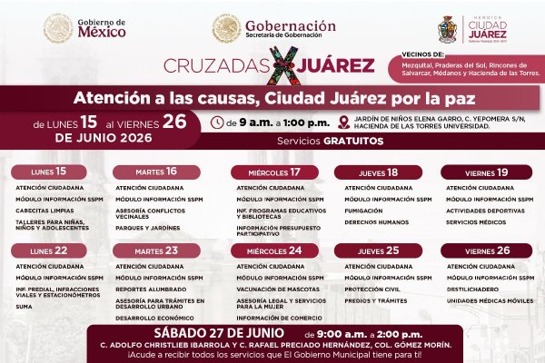 Llevarán servicios municipales y actividades comunitarias a la Gómez Morín previo a Cruzada por la Paz