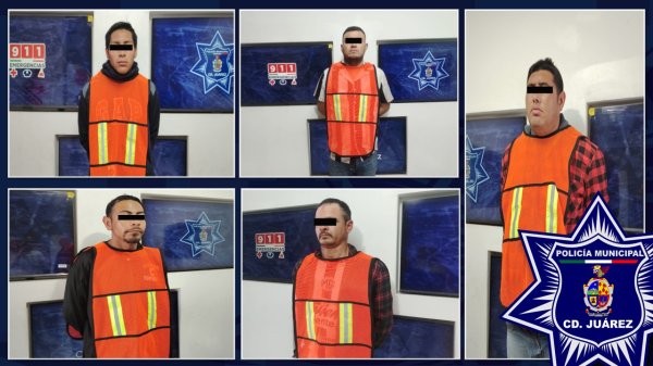 Capturan a cinco personas con órdenes de aprehensión vigentes en distintos puntos de la ciudad