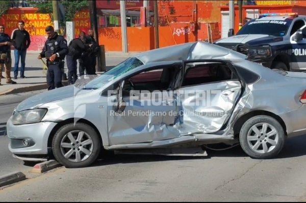 Muere conductor de auto particular tras ser embestido por unidad municipal