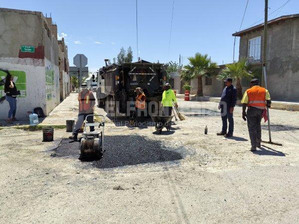 Aumento a 18 el número de cuadrillas para Bacheo en Juárez