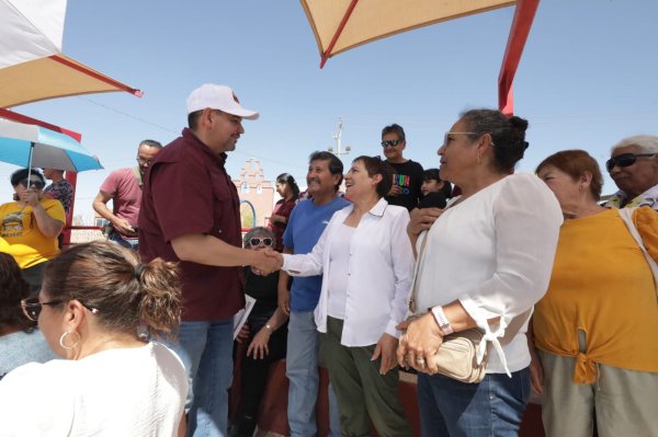Entrega alcalde parque rehabilitado en Jarudo es del Presupuesto Participativo