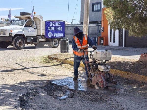 Inicia gobierno estado programa de bacheo en Juárez