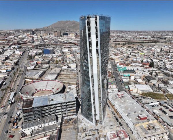 Torre Centinela alcanza 95% de avance en Ciudad Juárez