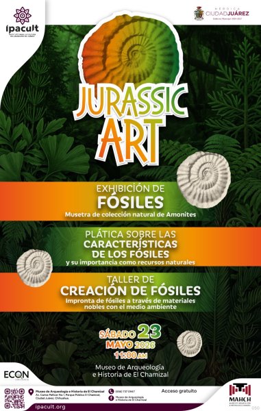 IPACULT prepara taller “Jurassic Art” para acercar a las familias al mundo de los fósiles