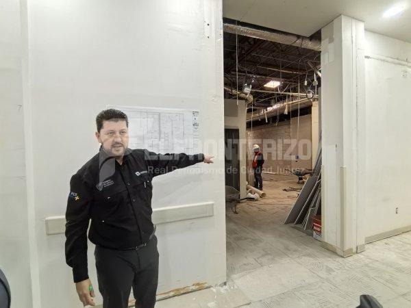 Avanzan obras de remodelación en hospital de Pensiones Civiles en Juárez, concluyen en agosto