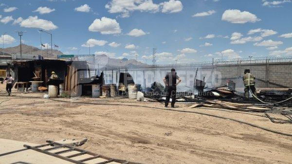 Se registró un incendio en el recinto de los Patios Fiscales del Puente Libre