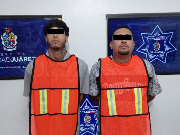 Detienen a dos jóvenes con cocaína y marihuana en la colonia Juárez Nuevo