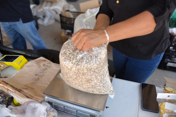 Venden hoy frijol, huevo y manzana entre otros, en el Parque Central poniente