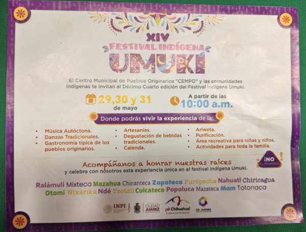 Invitan al festival indígena UMUKI