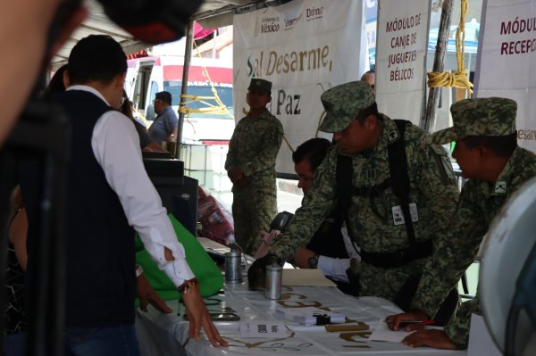 Ofrece SSPM apoyo para traslado seguro de armas al programa de canje