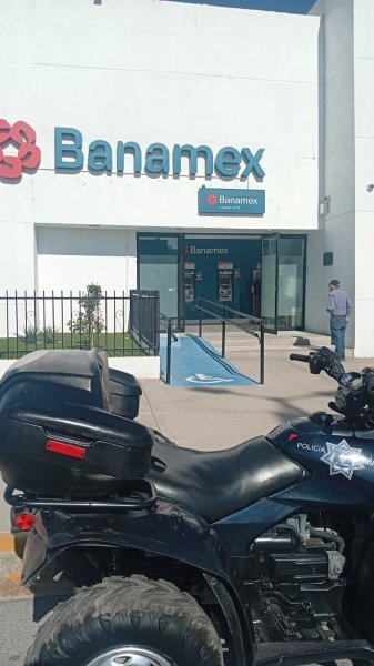 Refuerza SSPM vigilancia en bancos y zonas comerciales de Ciudad Juárez