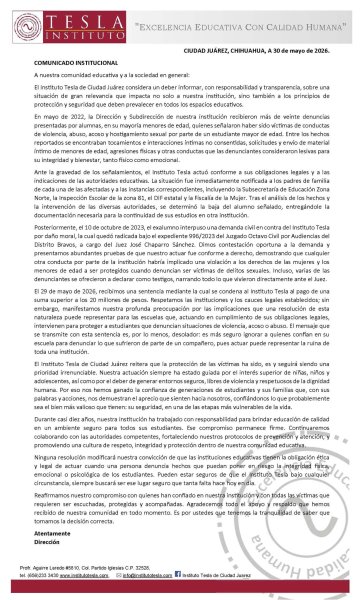 Instituto Tesla rechaza sentencia millonaria y defiende actuación ante denuncias de abuso